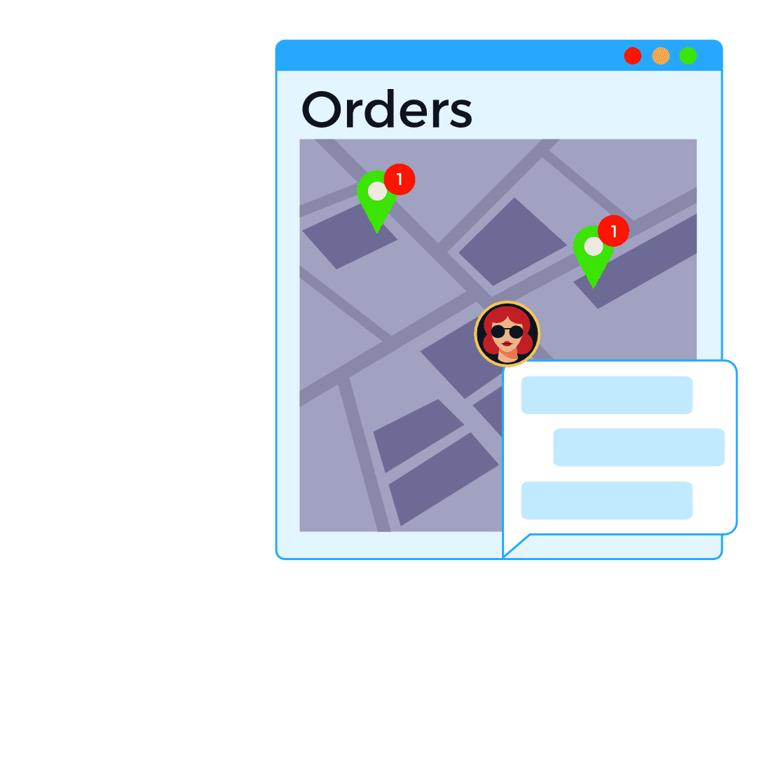 ordering maps icon delivery orders ordering maps icon delivery orders