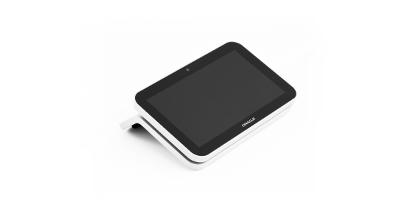 A small, white electronic device with a black screen and a front-facing camera. The words "instore" are written below the screen.